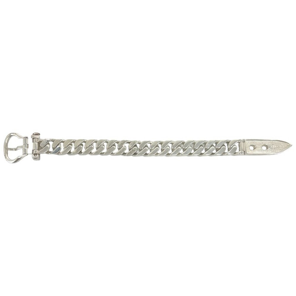 HERMES Vintage Boucles Sellier MM Bracelet, Sterling Silver 925, Men's Access... - Picture 6 of 6